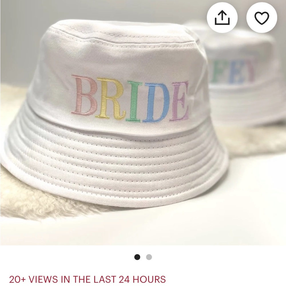Custom Bride Bucket Hat